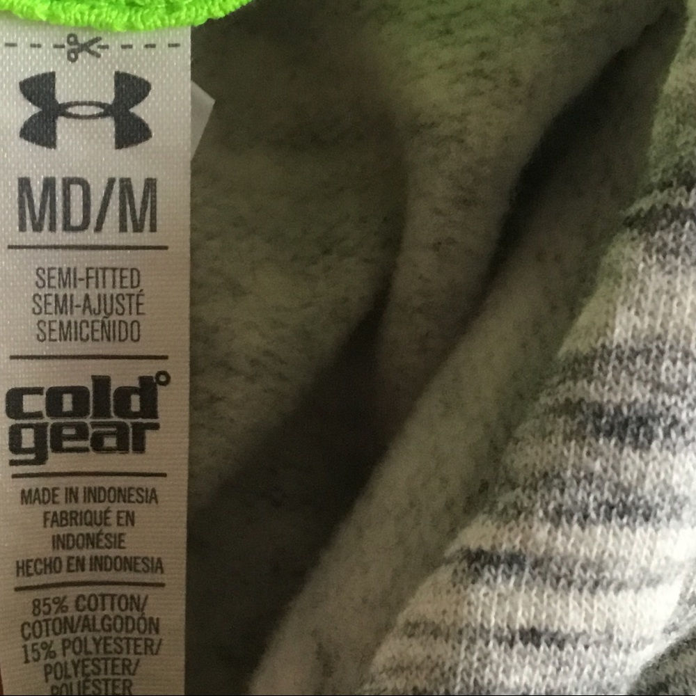 Under Armour Cold Gear Storm Hoodie Sweatshirt Semi-Fitted Medium - Picture 5 of 5